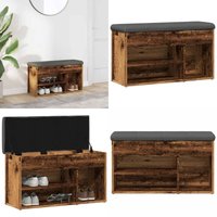 Schuhbank Altholz-Optik 82x32x45,5 cm Holzwerkstoff - Vidaxl von VIDAXL
