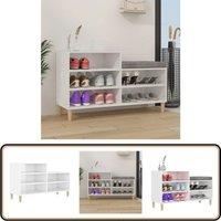 Vidaxl - Schuhregal Hochglanz-Weiß 102x36x60 cm Holzwerkstoff - Schuhschrank - Schuhregal - Aufbewahrungssystem - Garderobe - Wohnzimmermöbel Vidaxl - Schuhregal Hochglanz-Weiß 102x36x60 cm Holzwerkstoff - Schuhschrank - Schuhregal - Aufbewahrungssystem - Garderobe - Wohnzimmermöbel von VIDAXL