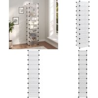 Vidaxl - Schuhregal Transparent 44x32x174 cm pp - Schuhregal - Aufbewahrungsbox - Schrank - Garderobe - Organisationssystem - Home & Living von VIDAXL