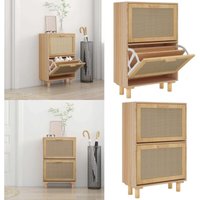 Vidaxl - Schuhschrank Braun 52x25x80 cm Holzwerkstoff & Rattan Natur - Schuhschrank - Holzschrank - Schrank - Regal - Garderobe - Home & Living Vidaxl - Schuhschrank Braun 52x25x80 cm Holzwerkstoff & Rattan Natur - Schuhschrank - Holzschrank - Schrank - Regal - Garderobe - Home & Living von VIDAXL