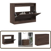 Vidaxl - Schuhschrank Braun Eichen-Optik 80x34x63 cm Holzwerkstoff - Schuhschrank - Schrank Für Schuhe - Schuhregal - Eiche Optik - Wohnzimmermöbel Vidaxl - Schuhschrank Braun Eichen-Optik 80x34x63 cm Holzwerkstoff - Schuhschrank - Schrank Für Schuhe - Schuhregal - Eiche Optik - Wohnzimmermöbel von VIDAXL