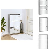 Vidaxl - Schuhschrank mit Spiegel 3 Fächer Grau Sonoma 63x17x102,5 cm - Schuhschrank - Schuhregal - Garderobe - Einbauschrank - Aufbewahrungssystem Vidaxl - Schuhschrank mit Spiegel 3 Fächer Grau Sonoma 63x17x102,5 cm - Schuhschrank - Schuhregal - Garderobe - Einbauschrank - Aufbewahrungssystem von VIDAXL