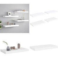 Vidaxl - Schwebende Wandregale 4 Stk. Weiß 50x23x3,8cm mdf - Schwebendes Wandregal - Wand Regal - Weißes Wandregal - Minimalistisches Wandregal Vidaxl - Schwebende Wandregale 4 Stk. Weiß 50x23x3,8cm mdf - Schwebendes Wandregal - Wand Regal - Weißes Wandregal - Minimalistisches Wandregal von VIDAXL