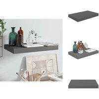 Vidaxl - Schwebendes Wandregal Hochglanz-Grau 40x23x3,8 cm mdf - Schwebendes Regal - Wandregal - Grau - Wohnraumdeko - Möbel Vidaxl - Schwebendes Wandregal Hochglanz-Grau 40x23x3,8 cm mdf - Schwebendes Regal - Wandregal - Grau - Wohnraumdeko - Möbel von VIDAXL