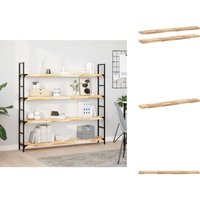 Vidaxl - Schweberegale 2 Stk. 140x20x4 cm Massivholz Akazie Unbehandelt - Wandregal - Holzwandregal - Regal - Dekorationselement - Raumgestaltung von VIDAXL