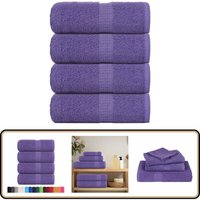 Seiftücher 4 Stk. Lila 30x30 cm 360 g/m² 100% Baumwolle - Vidaxl von VIDAXL
