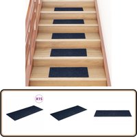Selbstklebende Treppenmatten 15 Stk. Rechteckig 60x25 cm Blau - Treppenmatten - Trittschutz - Treppenläufer - Stufenmatte - Anti-Rutschmatte von VIDAXL