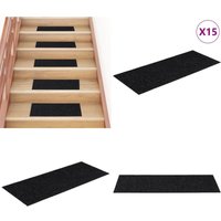 Vidaxl - Selbstklebende Treppenmatten 15 Stk. Rechteckig 60x25cm Schwarz - Stufenmatten - Treppenmatten - Treppenschutz - Anti-Rutschmatte Vidaxl - Selbstklebende Treppenmatten 15 Stk. Rechteckig 60x25cm Schwarz - Stufenmatten - Treppenmatten - Treppenschutz - Anti-Rutschmatte von VIDAXL