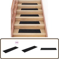 Vidaxl - Selbstklebende Treppenmatten 15 Stk. Rechteckig 76x20cm Schwarz - Stufenmatten - Treppenmatten - Treppenschutz - Anti-Rutschmatte Vidaxl - Selbstklebende Treppenmatten 15 Stk. Rechteckig 76x20cm Schwarz - Stufenmatten - Treppenmatten - Treppenschutz - Anti-Rutschmatte von VIDAXL