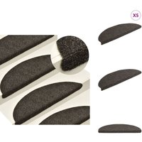 Vidaxl - Selbstklebende Treppenmatten 5 Stk. Anthrazit 65x21x4 cm - Stufenmatte - Treppenmatte - Anti-Rutsch Matte - Treppenläufer - Nadelvlies von VIDAXL