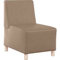 Vidaxl - Sofa-Stuhl ohne Armlehnen Cappuccino-Braun 55 cm Kunstleder von VIDAXL