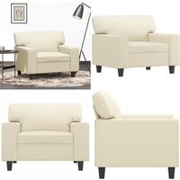 Vidaxl - Sessel Creme 60 cm Kunstleder - Esszimmerstuhl - Couchtisch - Lounge Chair - Wohnzimmersofa - Ledercouch - Home & Living Vidaxl - Sessel Creme 60 cm Kunstleder - Esszimmerstuhl - Couchtisch - Lounge Chair - Wohnzimmersofa - Ledercouch - Home & Living von VIDAXL