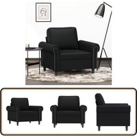 Vidaxl - Sessel Schwarz 60 cm Kunstleder - Schwarzes Sofa - Ecksofa Schwarz - Wohnzimmersofa - Gemütlicher Sessel - Lederlook Sessel Vidaxl - Sessel Schwarz 60 cm Kunstleder - Schwarzes Sofa - Ecksofa Schwarz - Wohnzimmersofa - Gemütlicher Sessel - Lederlook Sessel von VIDAXL