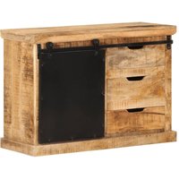 Sideboard 80x30x55 cm Massives Raues Mangoholz Vidaxl von VIDAXL