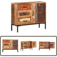 Vidaxl - Sideboard 88x30x73 cm Altholz Massiv - Holz Sideboard - Recyceltes Holz - Vintage Sideboard - Wohnzimmer Sideboard - Altholzmöbel Vidaxl - Sideboard 88x30x73 cm Altholz Massiv - Holz Sideboard - Recyceltes Holz - Vintage Sideboard - Wohnzimmer Sideboard - Altholzmöbel von VIDAXL