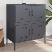 Sideboard Anthrazit 68x39x79 cm Stahl - Vidaxl Sideboard Anthrazit 68x39x79 cm Stahl - Vidaxl von VIDAXL