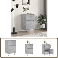 Sideboard Betongrau 40x35x70 cm Holzwerkstoff - Schreibtisch - Wohnzimmermöbel - Sideboard - Regal - Grau Sideboard von VIDAXL