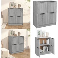 Vidaxl - Sideboard Grau Sonoma 60x30x70 cm Holzwerkstoff - Schreibtisch - Wohnzimmermöbel - Sideboard Grau - Holz Sideboard - Regalsystem - Home & Vidaxl - Sideboard Grau Sonoma 60x30x70 cm Holzwerkstoff - Schreibtisch - Wohnzimmermöbel - Sideboard Grau - Holz Sideboard - Regalsystem - Home & von VIDAXL