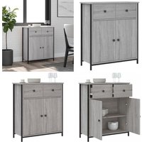 Vidaxl - Sideboard Grau Sonoma 70x30x80 cm Holzwerkstoff - Schreibtisch - Wohnzimmermöbel - Sideboard - Grau Sideboard - Holz Sideboard - Home & von VIDAXL