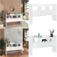 Vidaxl - Sideboard Hochglanz-Weiß 105x30x70 cm Holzwerkstoff - Sideboard - Wohnwand - TV-Schrank - Wohnzimmermöbel - Weißes Möbelstück - Home & Living von VIDAXL