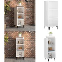 Vidaxl - Sideboard Hochglanz-Weiß 34,5x32,5x90 cm Holzwerkstoff - Schreibtisch - Wohnzimmermöbel - Sideboard - Regal - Holz Sideboard - Home & Living von VIDAXL