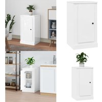 Vidaxl - Sideboard Hochglanz-Weiß 37,5x35,5x67,5 cm Holzwerkstoff - Schreibtisch - Wohnzimmermöbel - Sideboard - Regal - Weißer Schrank - Home & von VIDAXL