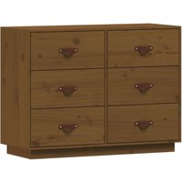 Vidaxl - Sideboard Honigbraun 100x40x75 cm Massivholz Kiefer von VIDAXL