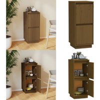 Vidaxl - Sideboard Honigbraun 31,5x34x75 cm Massivholz Kiefer - Holz Sideboard - Massivholzmöbel - Kiefernholz Sideboard - Wohnwand Regal - tv Stand von VIDAXL