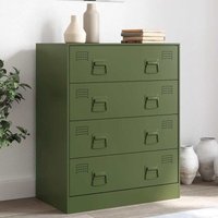 Vidaxl - Sideboard Olivgrün 67x39x83 cm Stahl von VIDAXL