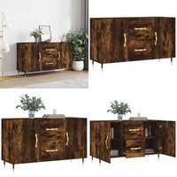 Sideboard Räuchereiche 100x36x60 cm Holzwerkstoff - Schreibtisch - Wohnzimmermöbel - Sideboard - Regal - Holzmöbel - Home & Living von VIDAXL