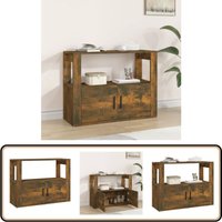 Sideboard Räuchereiche 80x30x60 cm Holzwerkstoff - Sideboard - Wohnzimmermöbel - Holzmöbel - Regal - Schreibtisch von VIDAXL