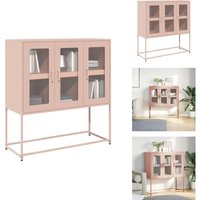 Vidaxl - Sideboard Rosa 100,5x39x107 cm Kaltgewalzter Stahl - Sideboard - Sideboards - Kommode - Anrichte von VIDAXL
