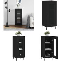 Vidaxl - Sideboard Schwarz 34,5x34x90 cm Holzwerkstoff - Schreibtisch - Sideboard Schwarz - Wohnzimmermöbel - Regal - Holz Sideboard - Home & Living Vidaxl - Sideboard Schwarz 34,5x34x90 cm Holzwerkstoff - Schreibtisch - Sideboard Schwarz - Wohnzimmermöbel - Regal - Holz Sideboard - Home & Living von VIDAXL
