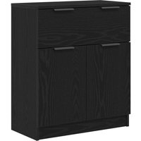 Sideboard Schwarz Eiche 60x30x70 cm Holzwerkstoff Vidaxl 705480 von VIDAXL