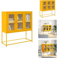 Vidaxl - Sideboard Senfgelb 100,5x39x107 cm Kaltgewalzter Stahl - Sideboard - Sideboards - Kommode - Anrichte von VIDAXL