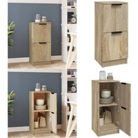 Sideboard Sonoma-Eiche 30x30x70 cm Holzwerkstoff - Schreibtisch - Regal - Sideboard - Wohnraumgestaltung - Eichefarbenes Möbelstück - Home & Living von VIDAXL