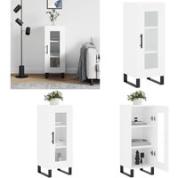 Vidaxl - Sideboard Weiß 34,5x34x90 cm Holzwerkstoff - Schreibtisch - Wohnzimmermöbel - Sideboard - Regal - Eckschrank - Home & Living von VIDAXL
