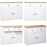 Vidaxl - Sideboard Weiß 93x40x80 cm Kiefernholz Panama - Schreibtisch - Wohnzimmermöbel - Sideboard - Kiefernholzmöbel - Weißes Sideboard - Home & Vidaxl - Sideboard Weiß 93x40x80 cm Kiefernholz Panama - Schreibtisch - Wohnzimmermöbel - Sideboard - Kiefernholzmöbel - Weißes Sideboard - Home & von VIDAXL