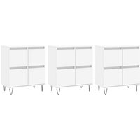 Vidaxl - Sideboards 3 Stk. Weiß Holzwerkstoff Vidaxl - Sideboards 3 Stk. Weiß Holzwerkstoff von VIDAXL