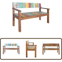 Vidaxl - Sitzbank 115 cm Altholz Massiv - Vintage Bank - Holzmöbel - Altholz - Retro Möbel - Bootsholz Optik Vidaxl - Sitzbank 115 cm Altholz Massiv - Vintage Bank - Holzmöbel - Altholz - Retro Möbel - Bootsholz Optik von VIDAXL