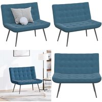 Vidaxl - Sitzbank Blau 110x74x84 cm Samt von VIDAXL