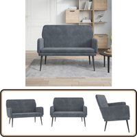 Vidaxl - Sitzbank Dunkelgrau 108x79x79 cm Samt - Samtsofa - Wohnzimmersofa - Couch - Sessel - Grau Sofa von VIDAXL
