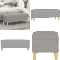 Sitzbank Hellgrau 100x35x41 cm Stoff - Sitzbank - Grau - Flurbank - Sofa - Polsterung - Home & Living von VIDAXL