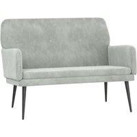 Vidaxl - Sitzbank, Bettbank Hellgrau 108x79x79 cm Samt von VIDAXL