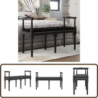 Vidaxl - Sitzbank Schwarz 110x40x70 cm Samt - Samtsofa - Bank Schwarz - Sitzbank - Wohnzimmer Dekoration - Sofa Bank von VIDAXL