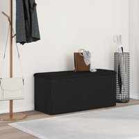 Bank mit Stauraum Schwarz Eiche 100x40x45 cm Holzwerkstoff Vidaxl 509391 von VIDAXL