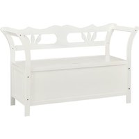 Sitzbank Weiß 107x45x75,5 cm Massivholz Tanne vidaXL786889 von BONNEVIE