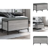 Vidaxl - Sitzbank mit Stauraum Grau Sonoma 82x42x45 cm Holzwerkstoff - Wohnzimmer Dekoration - Stauraumbank - Garderobe - Schuhablage - Eckschrank Vidaxl - Sitzbank mit Stauraum Grau Sonoma 82x42x45 cm Holzwerkstoff - Wohnzimmer Dekoration - Stauraumbank - Garderobe - Schuhablage - Eckschrank von VIDAXL