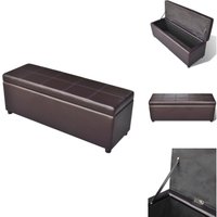 Vidaxl - Sitzbank mit Stauraum Lang Holz Braun - Sitzbank - Aufbewahrungsbox - Wohnzimmer Dekoration - Stauraum Möbel - Holzoptik Vidaxl - Sitzbank mit Stauraum Lang Holz Braun - Sitzbank - Aufbewahrungsbox - Wohnzimmer Dekoration - Stauraum Möbel - Holzoptik von VIDAXL