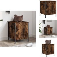 Vidaxl - Sitzbank mit Stauraum Räuchereiche 40x42,5x50 cm Holzwerkstoff - Wohnzimmer Möbel - Flurbank - Sitzbank Mit Stauraum - Holzmöbel von VIDAXL